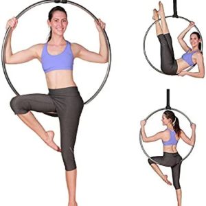 Uplift Active Aerial Hoop/Lyra - Single Point, Stainless Steel, Lightweight, Strength Tested