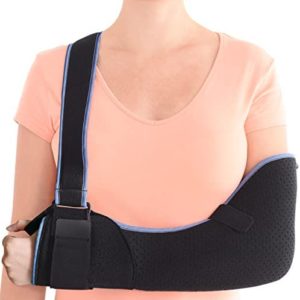 VELPEAU Arm Sling Shoulder Immobilizer - Rotator Cuff Support Brace - Comfortable Medical Sling for Shoulder Injury, Left and Right Arm, Men and Women, for Broken, Dislocated, Fracture, Strain (Medium)