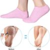 Fatuxz Moisturizing Gel Spa Socks Gloves Set for Soften Repairing Moisturizer Dry Cracked Hands Feet Skin Whitening Care Beauty Treatment Hydrating Cool Soft Silicone Inside Pink - Image 5