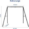 IKARE Heavy Duty Metal Swing Frame, Extra Large Swing Stand for Kids and Adults, Supports up to 440 LBS, Fits for Most Swings, Great for Indoor and Outdoor Activities, Garden, Backyard, Playground - Image 6