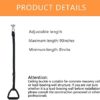 Bed Trapeze for Elderly, Ceiling Mounted Trapeze for Bed Mobility Transfer, Stand Ladder Bed Helper for Disabled, Elderly, Suitable for Hospital, Bedroom Bed Mobile Pull Up Aid - Image 4