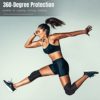 Knee Protective Pads, Knee Sleeve with Thick Foam Padding, Knee Protector Brace, Professional Knee Guards for Volleyball, Dancing, Gardening Black(M) - Image 2