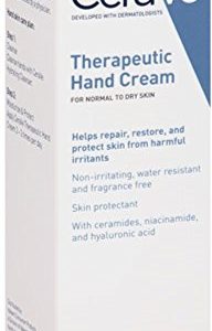 CeraVe Therapeutic Hand Cream For Normal to Dry Skin 3 Ounce (Pack Of 3)