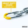 Trapeze Bar Rings for Swing Set - 18" Bar with 48" Heavy Duty Chain – Outdoor Playground Equipment Swing Bar - Image 6