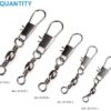 MOBOREST 200PCS Barrel Snap Swivel Fishing Accessories, Premium Fishing Gear Equipment with Ball Bearing Swivels Snaps Connector for Quick Connect Fishing Lures - Image 4