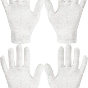 Eurow Dry Hand Healing Moisturizing Gloves for Men and Women, Night and Day, Durable and Reusable, 2 Pairs