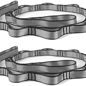 PRIOR FITNESS 2pcs Nylon Daisy Chain Straps for Aerial Yoga Hammock Swing Adjustable Aerial Silk Extender Strap Rope Anti-Gravity Yoga Extend Belts