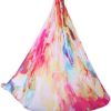 Aerial Yoga Hammock 5.5 Yards Premium Aerial Silk Fabric Yoga Swing for Antigravity Yoga Inversion Include Daisy Chain,Carabiner and Pose Guide - Image 3