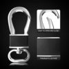 Teskyer 4 Pack Metal Carabiner Keychain Key Clip Hook, Key Rings Key Chain Ring Holder Organizer for Car Key Finder - Image 5