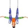 Anti-Gravity Aerial Yoga Hammock Swing – Six Handles Sling Pilates Set Kit Include Steel Carabiners Extension Straps No Ceiling Hanging Mount for Home & Gym Fitness - Image 6
