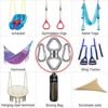 Besthouse Swing Swivel with 2 Carabiners, 770LB Capacity, Safest Rotational Device Hanging Accessory with 2 Bearing for Aerial Silks Dance, Web Tree Swing, Children's Swing, Yoga Swing Sets - Image 6