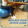 URBNFit Exercise Ball Chair Stand Base for Yoga, Swiss, Stability and Office Balance Balls - Use for Sitting, Pregnancy Exercises or Gym Workout Routine - Image 4