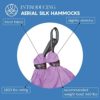 aum active Aerial Yoga Hammock - Durable Aerial Silk with Extension Straps, Carabiners, and Pose Guide - Aerial Silks for Home, Antigravity Yoga, Inversion Exercises, Yoga Starter Kit for All Levels - Image 2