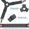 alpsnow Bed Sheet Straps, Easy to Install Bed Sheet Clips, Fitted Sheet Clips Sheet Straps Gray 4 Pcs - Image 3