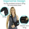 Vive Arm Sling - Medical Support Strap for Collar Bone, Rotator Cuff & Shoulder Injury - Adjustable, Breathable and Lightweight Immobilizer - Padded for Left, Right - For Elbow Dislocation and Sprain - Image 2