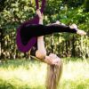 Aerial Yoga Swing Set Yoga Hammock Yoga Swing Strong Anti-Gravity Aerial Yoga Hammock Swing Yoga Swing Sling Inversion Exercises Include 2 Extensions Straps for Indoor Outdoor Home Gym Fitness - Image 7