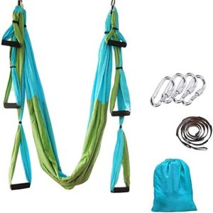 Ovyuzhen Aerial Yoga Swing Set,Ultra Strong Yoga Hammock Trapeze Extension,Antigravity Ceiling Hanging Yoga Sling Inversion Exercises