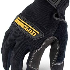 Ironclad General Utility Work Gloves GUG, All-Purpose, Performance Fit, Durable, Machine Washable, (1 Pair), Large - GUG-04-L , Black