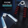RVONE Hand Grip Strengthener Adjustable Resistance 50-150 LBS Grip Strength Trainer, Hand Gripper Finger Strengthener, Workout Squeezer Wrist Forearm Muscle Exerciser Metal Training - Image 5