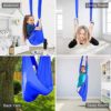 BETTKEN Kids Therapy Swing Indoor Yoga Set Aerial Yoga Hammock Set Safe Deluxe Aerial Antigravity Yoga Swing (Color : White, Size : 100x280cm) - Image 5