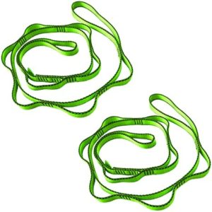 CAPARK 53 Inches Daisy Chains Rope Climbing Lanyard Nylon Straps 2 pcs Looped Strong Slings 23 kN Aerial Yoga Webbing