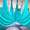 Wusteg Aerial Yoga Hammock Silk Fabric Swing Durable Multi-Functional Elastic Yoga Hammock Training Accessory Yoga Pilates Inversion Tool for Beginners and Professional - Image 4