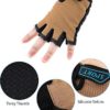 3 Pairs Kids Half Finger Gloves Sport Gloves Non-Slip Gel Gloves for Children Cycling Riding Biking - Image 5