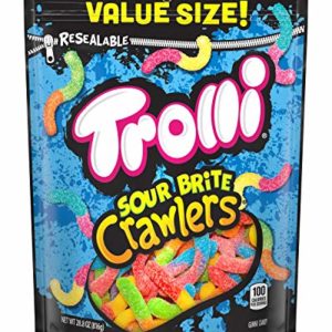 Trolli Sour Brite Crawlers Gummy Worms, 28.8 Ounce, Cherry, Lemon, Strawberry, Grape, Orange and Lime