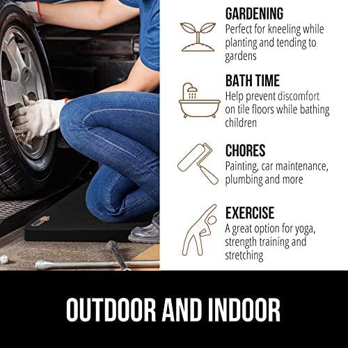 Gorilla Grip Extra Thick Water Resistant Comfortable Kneeling Pad, Provide Support for Knees, Durable Foam Cushion Knee Mat, For Gardening, Yoga, Mechanics, Baby Bath Time - Image 6