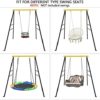 SURPCOS Swing Frame, Swing Stand Iron Pipe Casing Reinforcement, A-Frame Swing Stand with Ground Nail, Heavy Duty Metal Swing Frame, Fits for Most Swings & Saucer Swing,72" Height 36" Length - Image 7