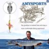 AMYSPORTS High Strength Fishing Snap Swivels Ball Bearing Swivels Stainless Fishing Swivels Saltwater Corrosion Resistance Barrel Swivel for Freshwater Fishing - Image 5