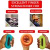 Grip Strength Trainer,Hand Grip Strengthener ,Forearm Grip Workout - Grip Trainer Silicone Rings for Rock Climbing, Athletes & Stress Relief & Rehabilitation, 3 Resistance Levels(3 PCS) - Image 3