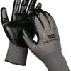 ACKTRA Nitrile Coated Safety WORK GLOVES 12 Pairs, WG003 Yellow/Black, Large - Image 3