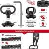 UnderAlert Two Point Sling Rifle Strap with Shoulder Pad and Rifle Sling Mount. Adjustable Gun Sling. Shotgun Sling. 2 Point Sling with Gift Box. - Image 9