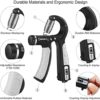 Hand Grip Strengthener - 2 Pack Counting Grip Strength Trainer - Adjustable Hand Exerciser for Muscle Building, Hand Therapy and Recovery - Relieve Pain for Arthritis, Carpal Tunnel - Image 2