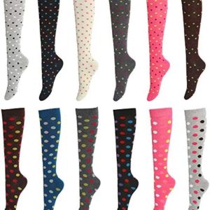 12 Pairs Women Knee High Socks