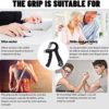 TOOFLEE Grip Strength Trainer - Hand Grip Strengthener with Adjustable Resistance 22-132Lbs - Forearm Exerciser, Wrist Strengthener, Hand Workout Squeezer to Improve Strength - Workout Hand Grips - Image 5