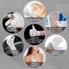 Sibba 2 Pairs Touch Screen Moisturizing Gloves White Cotton Moisturizing Gloves Overnight Bedtime Heal Eczema Sleeping Lotion Hand Spa Treatment Gloves Repair Rough Cracked Dry Chapped Hands Skin - Image 7
