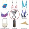 BeneLabel Heavy Duty Swing Hanger with 2 Bearing, Safest Rotational Device Hanging Accessory for Aerial Silks Dance, Web Tree Swing, Children's Swing, Yoga Swing Sets, 800LB Capacity, - Image 4