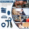Gonex Hand Grip Strengthener with Counter, Forearm Trainer Workout Kit (5Pack), Adjustable Resistance Grip Strength Trainer, Finger Exerciser/Stretcher, Grip Ring, Grip Ball for Recovery and Athletes - Image 6