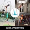 Happybuy Yoga Sling Inversion, 9.6 FT Height Inversion Yoga Swing Stand, Max Capacity 551 LBS Aerial Yoga Frame with 39.4 FT Yoga Swing Inversion Sling Body Bundle Safety Belts - Image 8