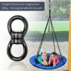 PACEARTH Swing Swivel 35KN Breaking Strength 360° Rotator Safety Rotational Device Hanging Accessory for Rock Climbing, Hanging Hammock, Web Tree Swing, Aerial Dance, Children's Swing Spinner Hanger - Image 2