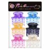 RC ROCHE ORNAMENT 6 Pcs Womens Classic Double Multi Layer Fine Teeth Claws Jaw Interlocking Strong Hold No Slip Firm Grip Hair Clutcher Clamp Beauty Fashion Accessory, Medium Transparent Multicolor - Image 5
