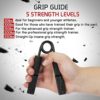 TIT COOPOPE Hand Grip and Wrist Strengthener - Resistance from 50-350 lb Metal Exerciser for Hand, Forearm, and Fingers,Silver Stainless Steel - Image 6