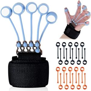Hand Grip Strength Trainer - 3 Resistance Levels Hand Grip Strengthener for Beginner, Intermediate & Advance Users - Hand Gripper, Hand Strengthener & Finger Strengthener