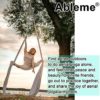 Ableme Aerial Yoga Silks 9 Yards Hammock Kit (Low-Medium Stretch) for Aerial Dance, Flying Yoga, Yoga Starter Kit with Hardware Set - Swing for All Levels, Suit for 8-13 ft Ceiling Height - Image 6