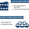 Gonex Hand Grip Strengthener with Counter, Forearm Trainer Workout Kit (5Pack), Adjustable Resistance Grip Strength Trainer, Finger Exerciser/Stretcher, Grip Ring, Grip Ball for Recovery and Athletes - Image 4