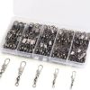 MOBOREST 200PCS Barrel Snap Swivel Fishing Accessories, Premium Fishing Gear Equipment with Ball Bearing Swivels Snaps Connector for Quick Connect Fishing Lures - Image 3