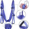 Aerial Yoga Swing Set Yoga Hammock Trapeze Sling Inversion Tool with Ceiling Anchors Adult Kids Door Swing Extension Straps - Image 3