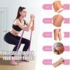 Resistance Bands Set for Legs and Butt Exercise Bands Set, Home Gym Non-Slip Fabric Booty Bands for Women and Men, 5 Levels Fitness Training Bands Workout Bands for Legs Squat Glute Hip Training - Image 4